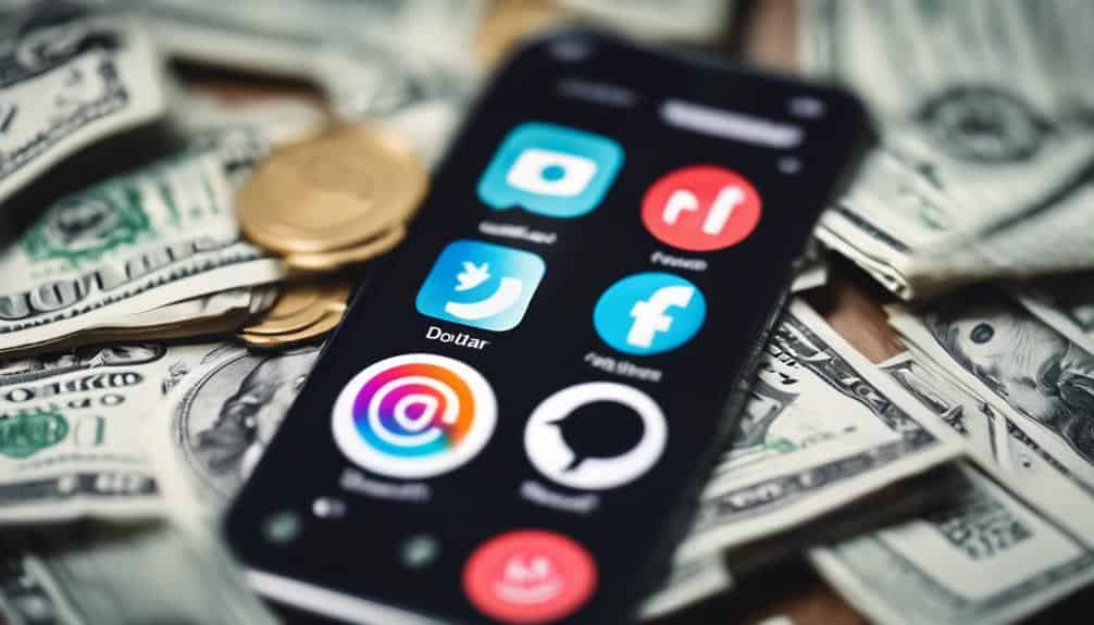 social media profit sources