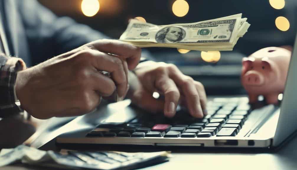 typing for financial gain